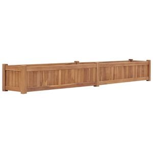 vidaXL Lit sur&eacute;lev&eacute; 200x30x25 cm Bois de teck solide