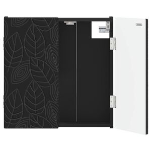 vidaXL Cabinet pour cible DELFT Noir 52,5 x 10,5 x 53,5 cm