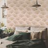 DUTCH WALLCOVERINGS Papier peint Fleur Rose tendre