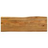vidaXL Dessus de table 120x40x3,8 cm bord vivant bois massif manguier