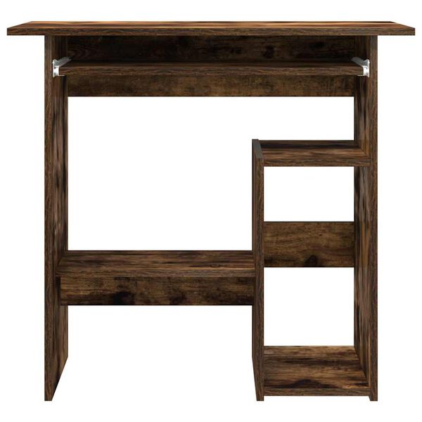 vidaXL Bureau Chêne fumé 80x45x74 cm Bois d'ingénierie