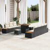 vidaXL Ensemble de canap&eacute; de jardin 10 pcs Noir Poly rotin