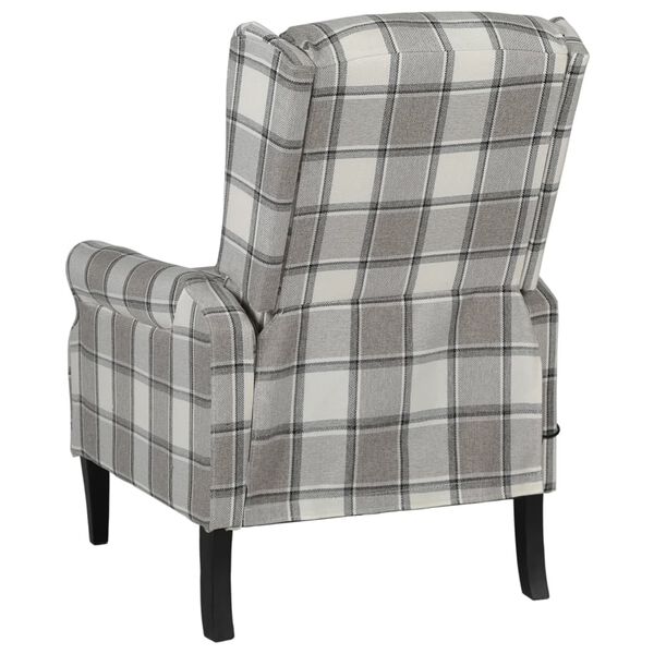 vidaXL Fauteuil inclinable Gris Tissu