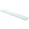 vidaXL Panneau pour &eacute;tag&egrave;re Verre transparent 100 x 15 cm