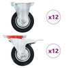 vidaXL 24 pcs Roulettes 100 mm