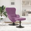 vidaXL Chaise &OElig;uf avec Pouf Violet Velours
