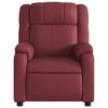vidaXL Fauteuil inclinable &eacute;lectrique Rouge bordeaux Similicuir