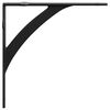 vidaXL Supports d'&eacute;tag&egrave;re murale 12 pc Noir 10 x 10 x 3 cm Acier