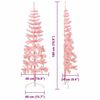 vidaXL Demi sapin de Noël artificiel mince avec support Rose 180 cm
