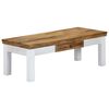 vidaXL Table basse 110x50x40 cm Bois de manguier massif