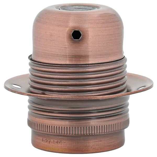 vidaXL Douilles de lampe 2 pcs bronze rouge E27