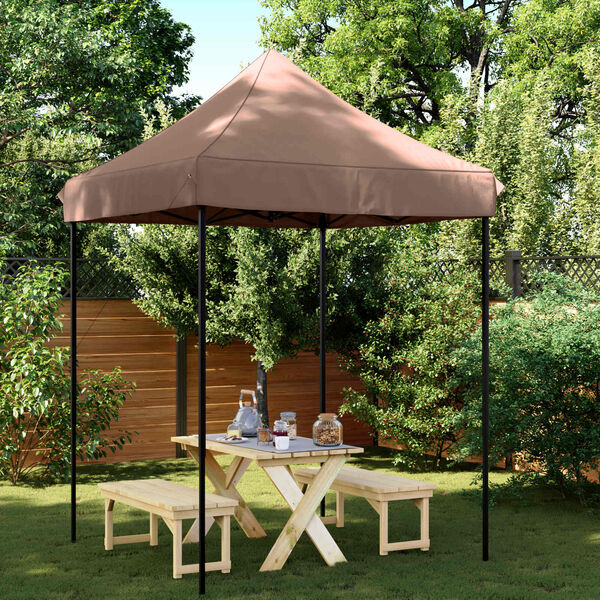 vidaXL Tente de f&ecirc;te Marron 200 x 200 x 306 cm Tissu Oxford