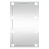 vidaXL Miroir mural avec lumi&egrave;res LED 50x80 cm verre rectangulaire
