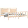 vidaXL Cadre de lit sans matelas 200x200 cm bois massif de pin