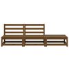vidaXL Salon de jardin 3 pcs Marron miel Bois de pin massif