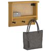 vidaXL Porte-manteau mural SANDNES 45x12x35 cm bois massif pin