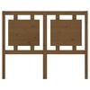 vidaXL T&ecirc;te de lit Marron miel 125,5x4x100 cm Bois massif de pin