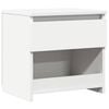 vidaXL Table de chevet Blanc 40x30x39 cm Bois d'ing&eacute;nierie