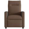vidaXL Fauteuil inclinable &eacute;lectrique Marron Tissu
