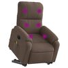 vidaXL Fauteuil inclinable de massage électrique marron