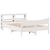 vidaXL Cadre de lit avec t&ecirc;te de lit blanc 120x190 cm bois pin massif