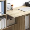 vidaXL Bureau Ch&ecirc;ne Sonoma 131,5 x 50 x 106,5 cm Bois d'ing&eacute;nierie