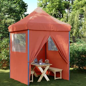 vidaXL Tente de r&eacute;ception pliable escamotable avec 4 parois lat&eacute;rales