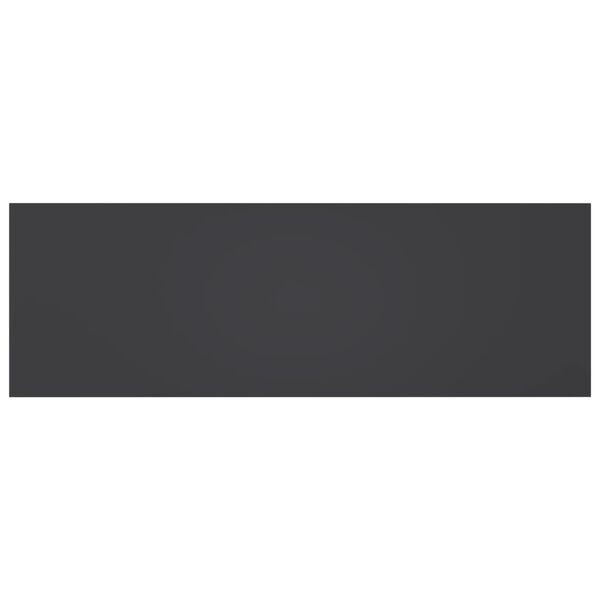 vidaXL Panneaux de biblioth&egrave;que 4 pcs Gris 60x20x1,5 cm Agglom&eacute;r&eacute;