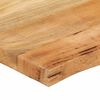 vidaXL Dessus de table 60x60x3,8 cm bord vivant bois massif manguier