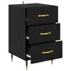 vidaXL Cabinet de chevet Ch&ecirc;ne noir 40 x 40 x 66 cm Bois d'ing&eacute;nierie