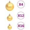 vidaXL Ensemble de boules de No&euml;l 111 pi&egrave;ces dor&eacute; polystyr&egrave;ne