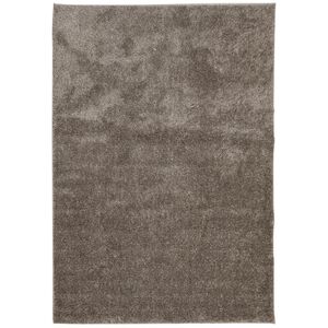 vidaXL Tapis ISTAN &agrave; poils longs aspect brillant gris 160x230 cm