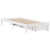 vidaXL Cadre de lit sans matelas blanc 75x190 cm bois de pin massif