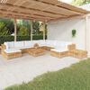 vidaXL Salon de jardin 12 pcs avec coussins Bois de teck solide