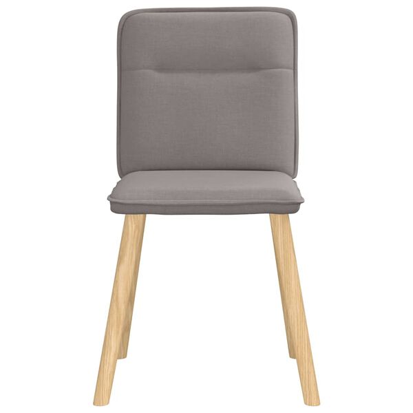 vidaXL Chaises à manger lot de 4 taupe tissu