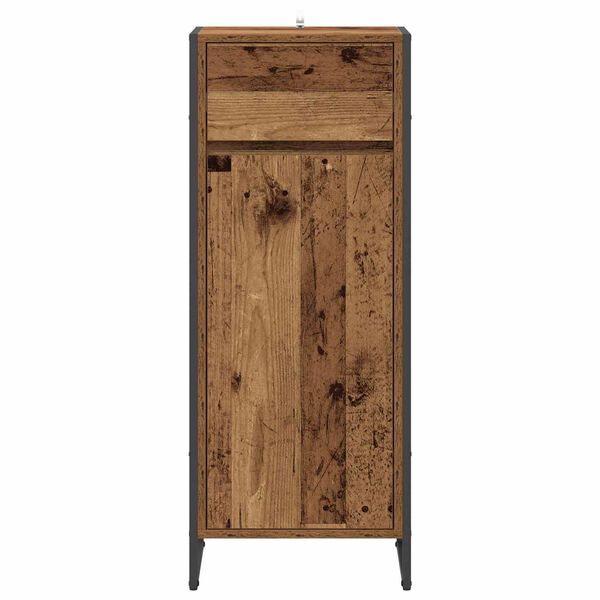 vidaXL Cabinet de salle de bain Bois Ancien 40 x 30 x 100 cm