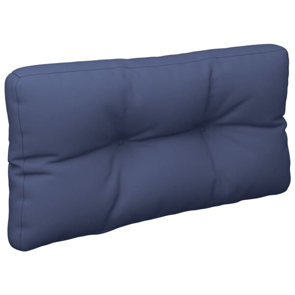 vidaXL Coussin de palette bleu marine 70x40x12 cm tissu oxford