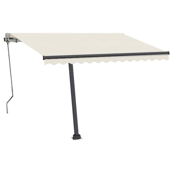 vidaXL Auvent automatique sur pied 350x250 cm Cr&egrave;me