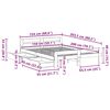 vidaXL Cadre de lit sans matelas 150x200 cm bois de pin massif