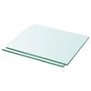 vidaXL Panneaux d'&eacute;tag&egrave;re 2 pcs Verre Transparent 30 x 20 cm