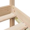 vidaXL Lit biblioth&egrave;que sans matelas 75x190 cm bois de pin massif