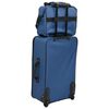 vidaXL Ensemble de bagages de voyage bleu tissu