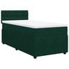vidaXL Sommier &agrave; lattes de lit avec matelas Vert fonc&eacute; 90x190 cm