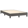 vidaXL Sommier &agrave; lattes de lit avec matelas Gris 120x200 cm Similicuir