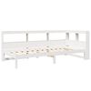 vidaXL Lit biblioth&egrave;que sans matelas blanc 100x200 cm bois pin massif