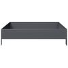 vidaXL Lit sur&eacute;lev&eacute; de jardin anthracite 100x100x26 cm acier