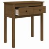 vidaXL Table console Marron miel 70x35x75 cm Bois massif de pin