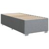 vidaXL Sommier &agrave; lattes de lit avec matelas Gris clair 90x200 cm Tissu