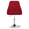 vidaXL Tabouret de bar Rouge bordeaux Tissu