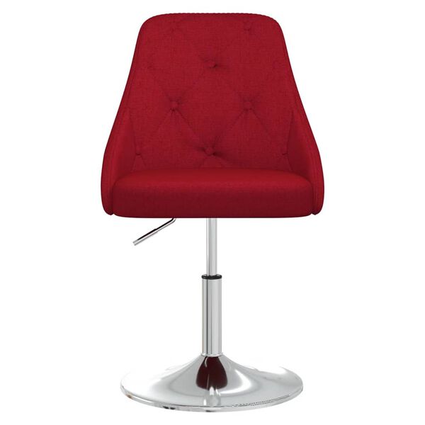 vidaXL Tabouret de bar Rouge bordeaux Tissu